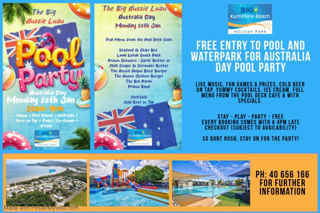Mission Beach Pool Party Australia Day 2026