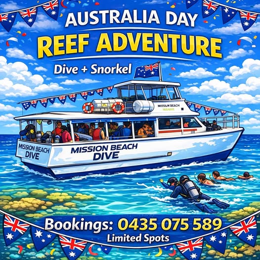 Mission Beach Dive Australia Day 2026