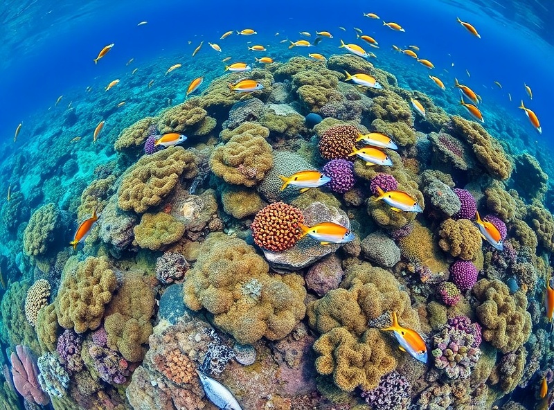 Beaver Reef underwater coral formations on the Great Barrier Reef